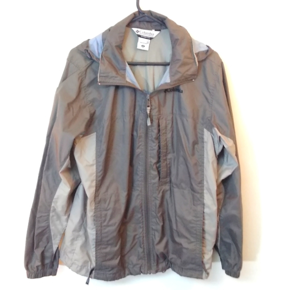 Columbia Men's M Lightweight Rain Coat Brown Tan